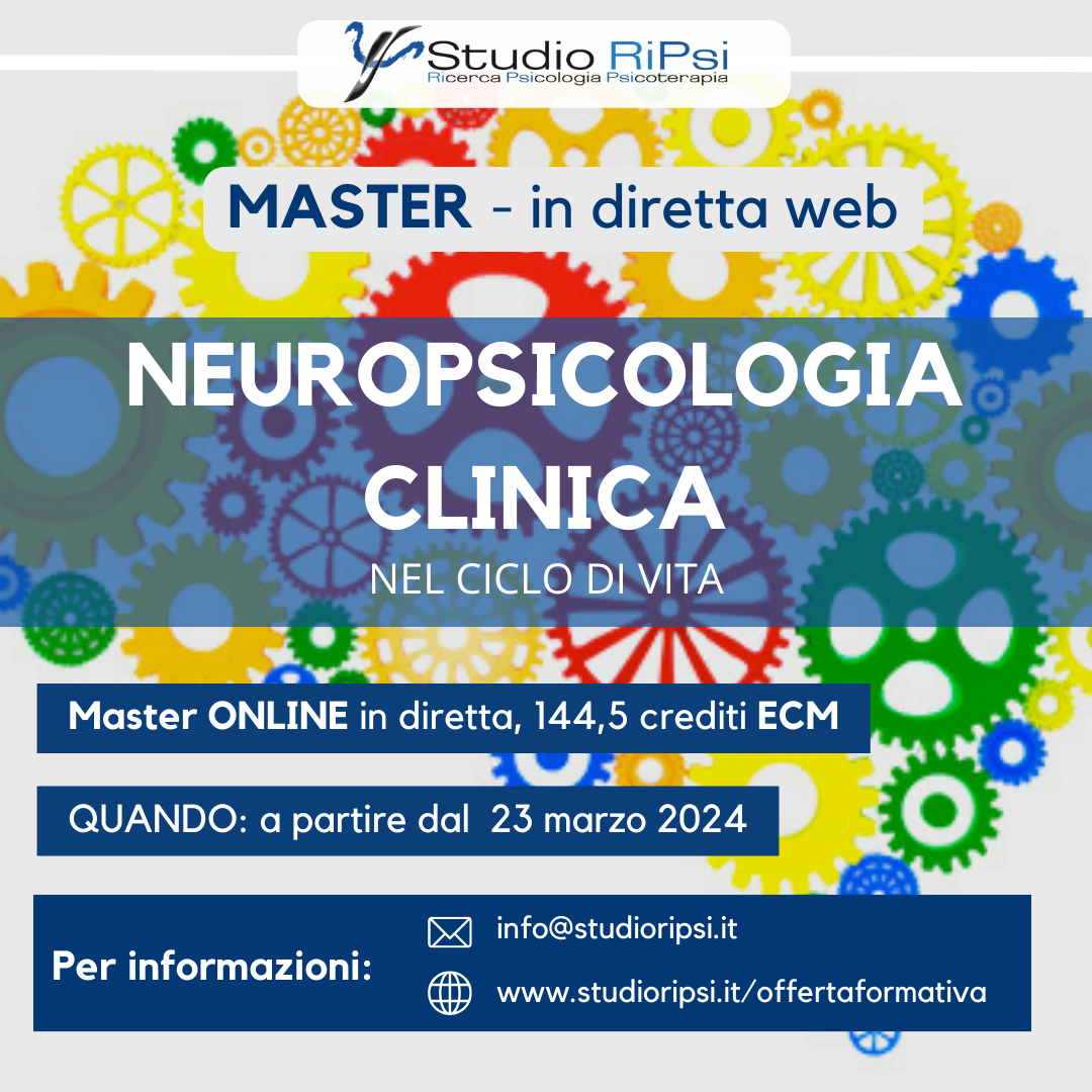 Master In Neuropsicologia Clinica Nel Ciclo Di Vita Dallinfanzia All